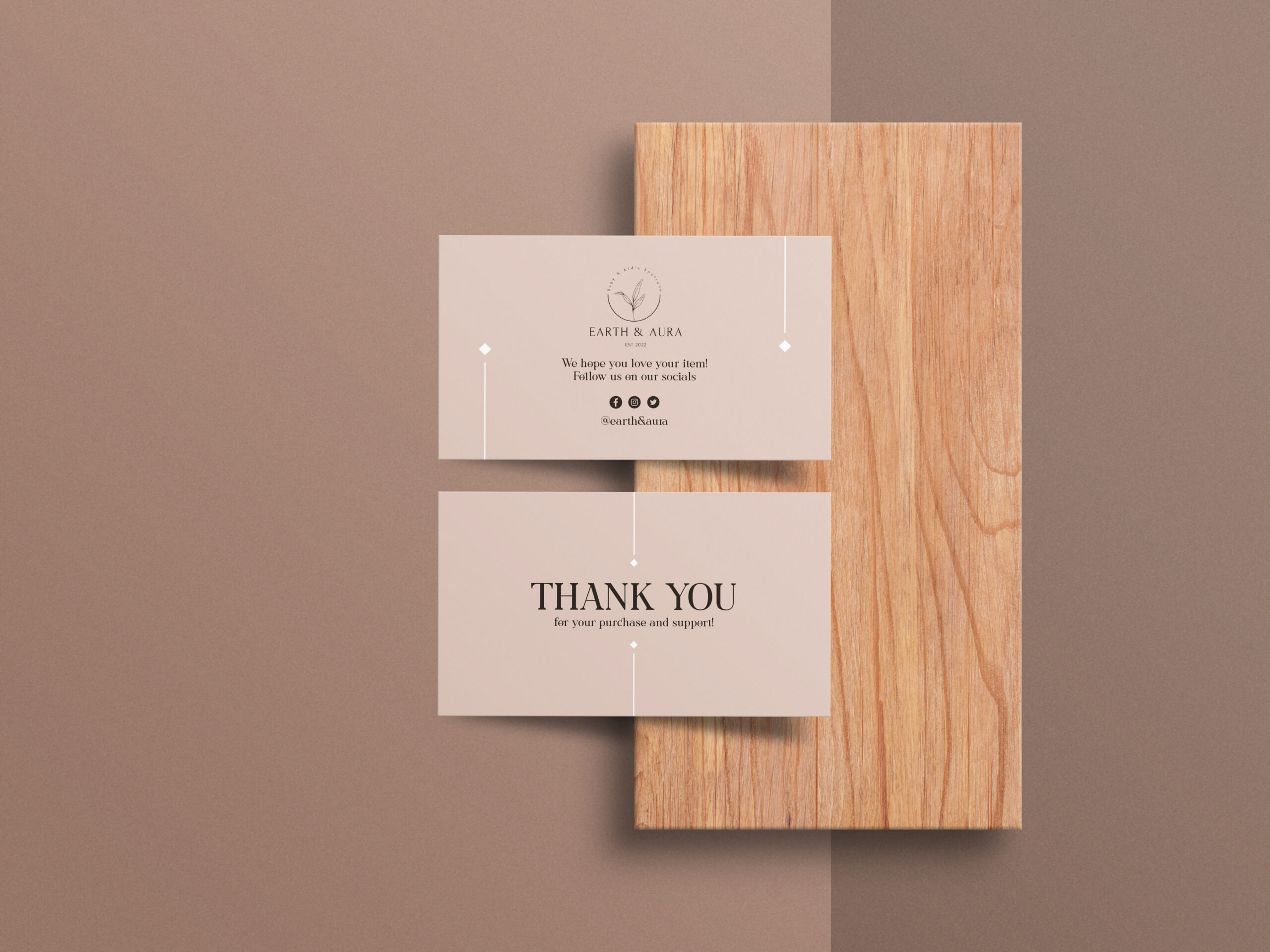 Thank you card Mockup